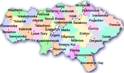 Saratow map